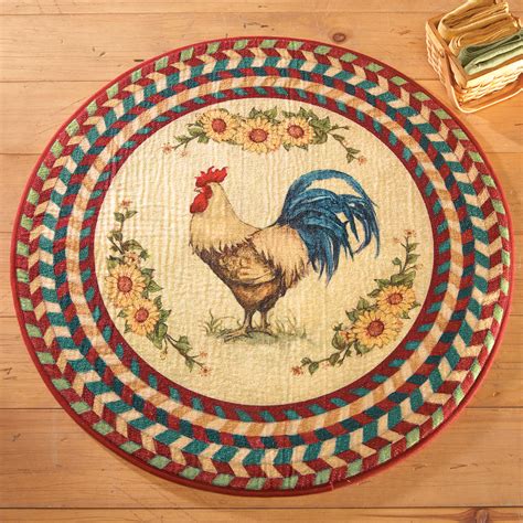 A simple rug can really help amp up the decor in any space. Rooster Kitchen Rugs Creating a Country Kitchen Nuance ...