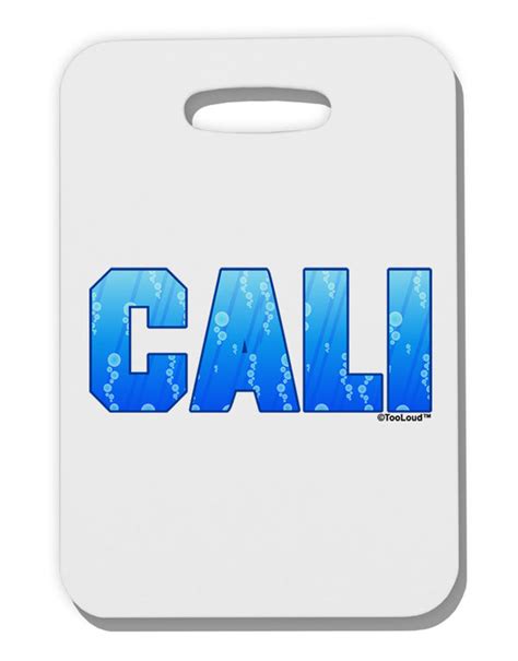 cali ocean bubbles thick plastic luggage tag by tooloud davson sales