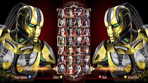 Cyrax Vs Cyrax Mortal Kombat Komplete Edition Gameplay Youtube