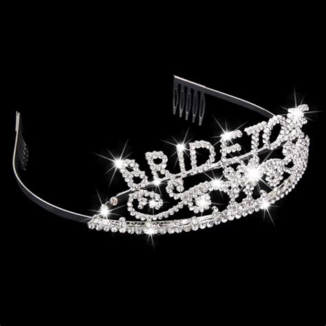 Bachelorette Tiara Hen Party Crown Bride To Be Bridal Shower Supply 2016 Ee