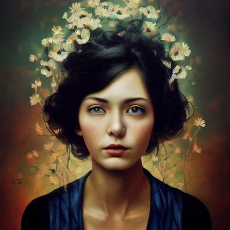 Woman Portrait Magic Realism Midjourney Openart