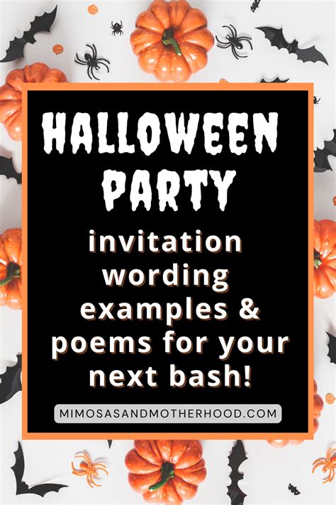 Halloween Costume Party Invitation Wording Accessanexat