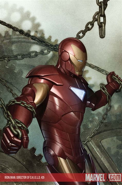 Iron Man Director Of Shield 29 Cover By Adi Granov Hq Marvel Marvel
