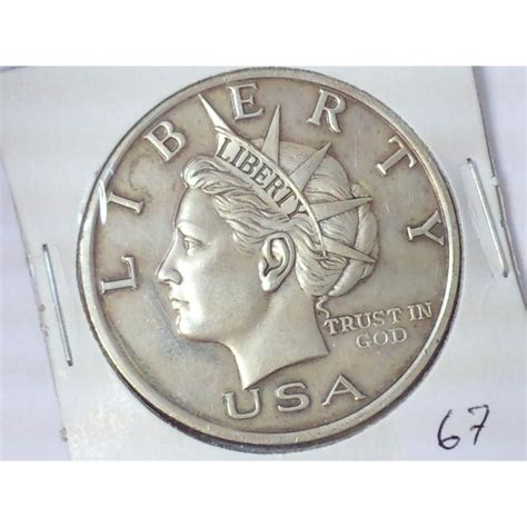 2000 10 Liberty Dollar Silver 1 Oz 999 Fine