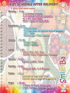 Postpartum Diet Routine Diet Chart After Delivery Schedule For