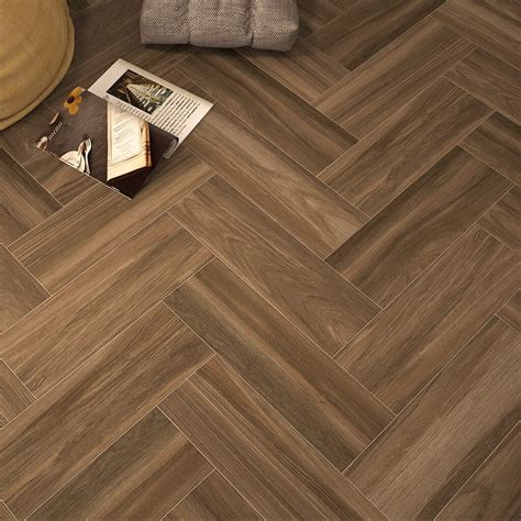 Wood Effect Ceramic Floor Tiles Herringbone Nivafloorscom