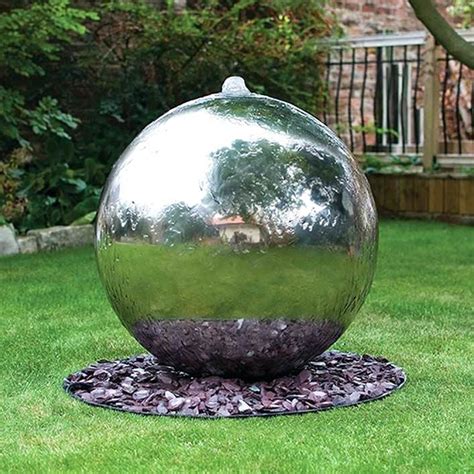High Quality Large Stainless Steel Water Ball Garden Fountain