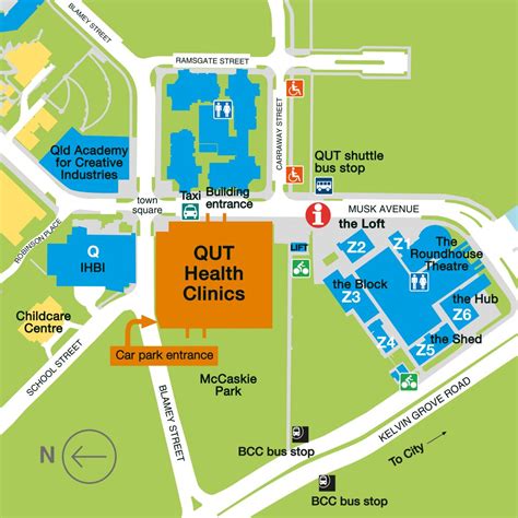Qut Health Clinics Location And Transport