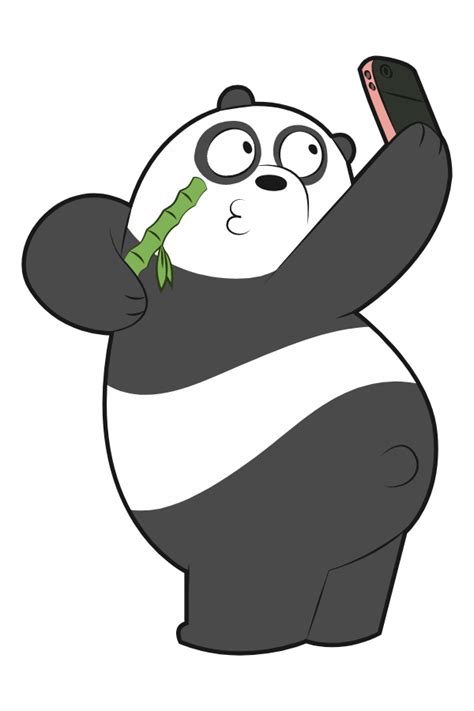 We Bare Bears Panda Selfie Sticker We Bare Bears Bare Bears We Bare Bears Wallpapers