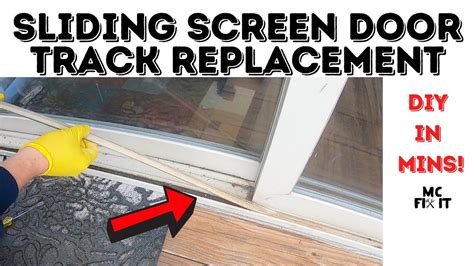 Sliding Screen Door Track Rail Replacement Complete Guide Youtube