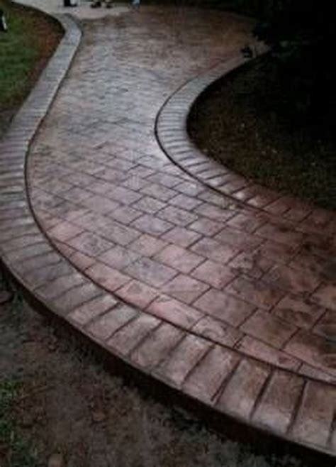 37 Superb Stamped Concrete Walkways Design Ideas For Your Home