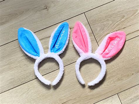 Personalised Easter Bunny Ears Cute Bunny Ears Easter Egg Etsy