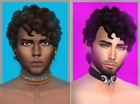 Wistfulcastles Hylas Male Hair Sims 4 Curly Hair Mens Hairstyles