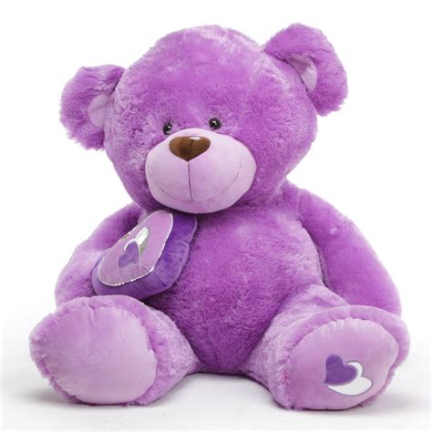 Lavender Giant Teddy Bear Happy Teddy Bear Day Valentines Day Teddy