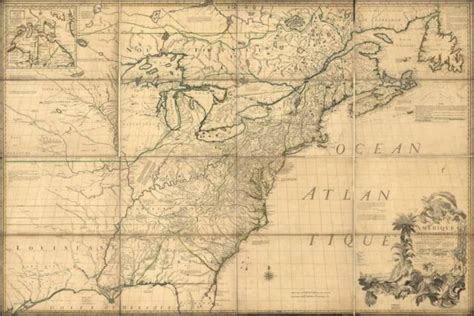 Poster Many Sizes Map Of North America Early United States 1776 Ebay