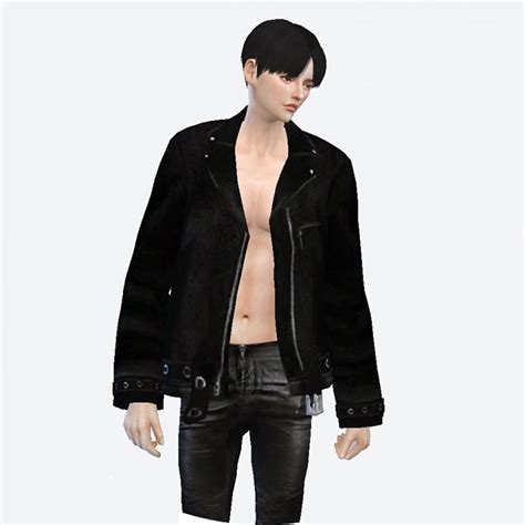 Sims 4 Leather Jacket Male Rockstar Jacket