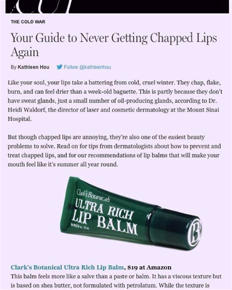 Your Guide To Never Getting Chapped Lips Again Lips Sweat Gland