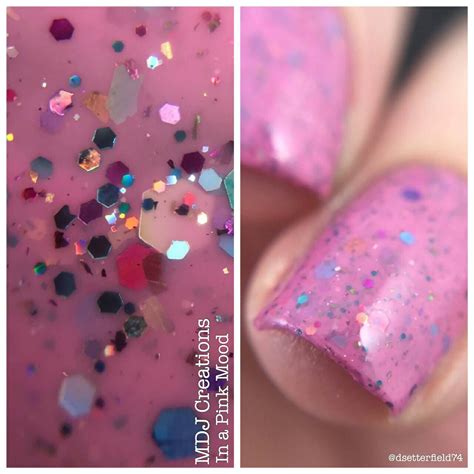 New In A Pink Mood~ Glitter And Multichromatic Flakie Pink Crelly