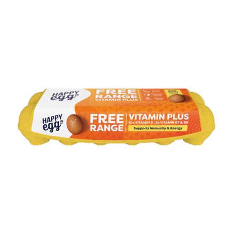 Happy Egg Co® Free Range Large Brown Vitamin Eggs 12 Ct Smiths