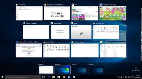 How To Use Multiple Desktops In Windows 10 Youtube