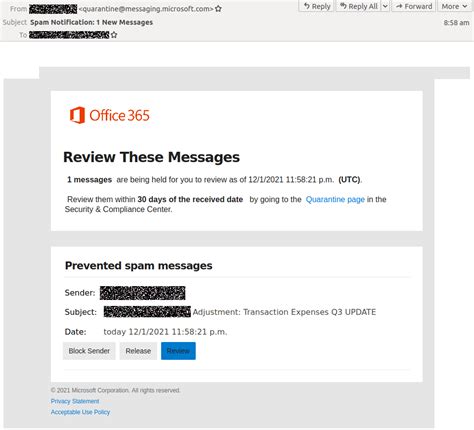 Convincing Microsoft Phishing Uses Fake Office 365 Spam Alerts