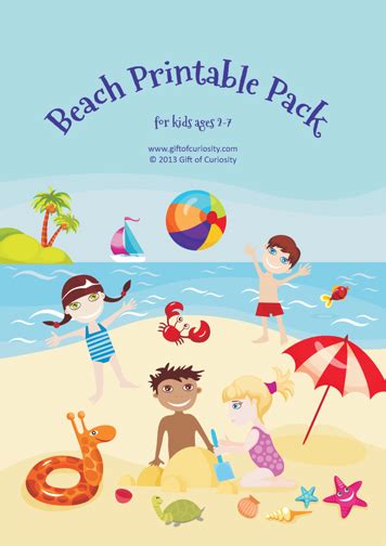 Free Worksheets: Beach Printable Pack for ages 2-7 (Includes 49