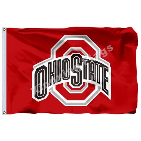 Ohio State Buckeyes Flag 3ft X 5ft Polyester Ncaa Banner Ohio State