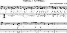 Mandolin Tab and Sheet Music for song:The Battle Of New ...