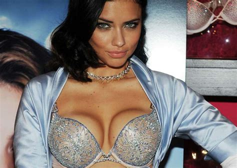 Adriana Lima Shows Off Victorias Secret Bombshell Fantasy Bra