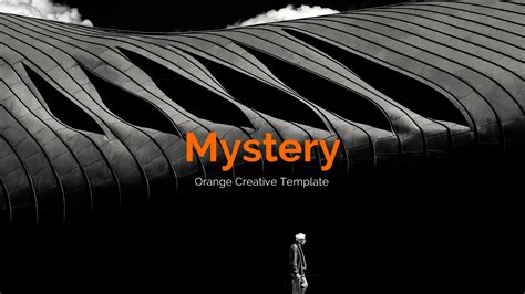 Mystery Orange Creative Powerpoint Template By Bluestack Graphicriver