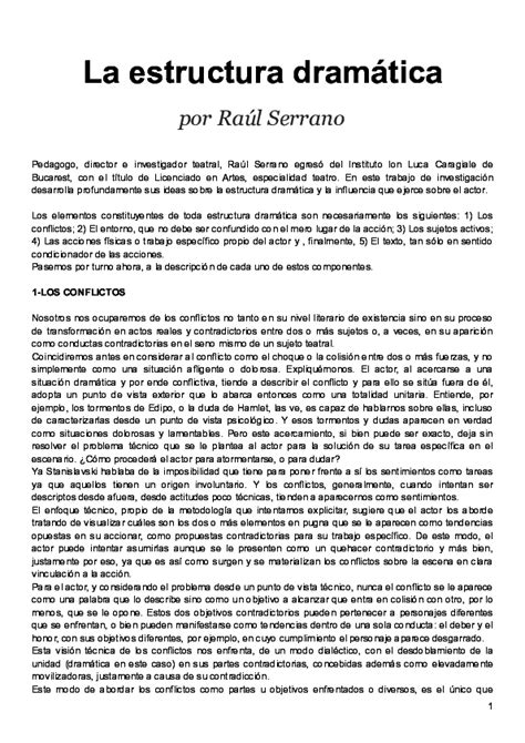 Doc Estructura Dramatica Raul Serrano Nelson Schmunk