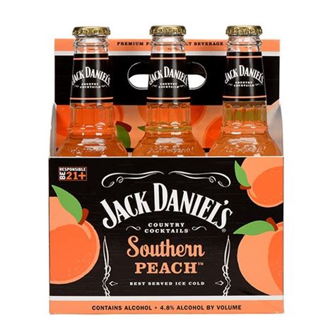 Jack daniels black jack cola, flavored malt beverages, united states. Jack Daniels Country Cocktails Georgia Peach Cooler - Sal ...