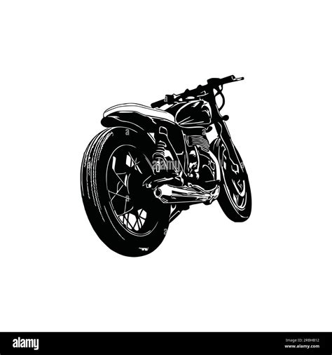 Motorcycle Silhouette Vectorblack Motorcycle Motorcycle Art