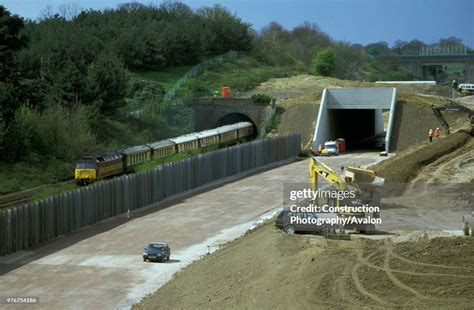 Work On New Trackbed For Phase One Of The High Speed Channel Tunnel