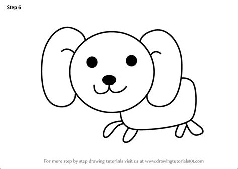Learn How To Draw A Dog For Kids Animals For Kids Step By Step