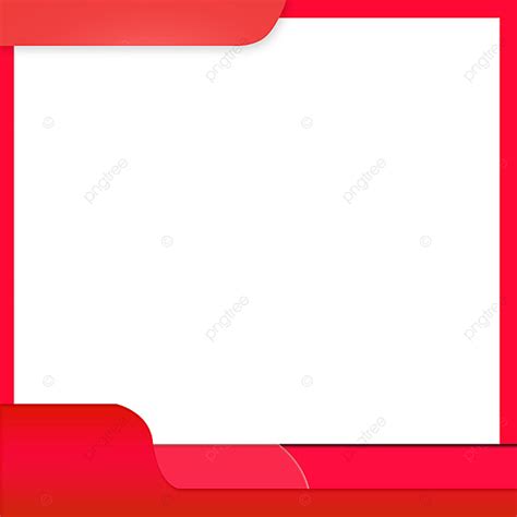 Background Vector Red Border Png High Quality And Versatile Red