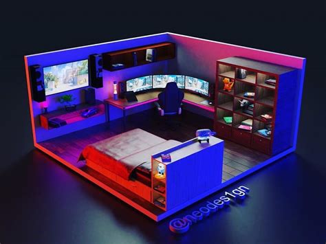 Insane 3d Room Made By Neodes1gn Rooms Are Made Tups 3d Rooms