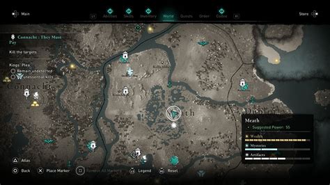 Assassins Creed Valhalla Southern Ui Neill Treasure Hoard Map Guide