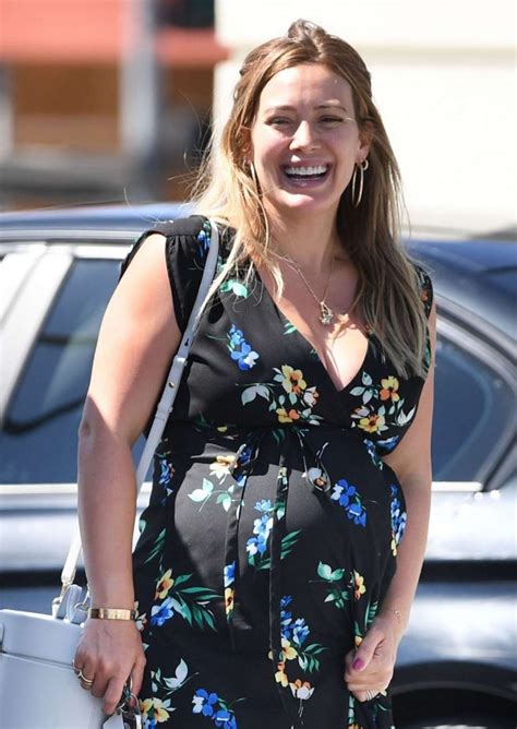 Hilary Duff In Summer Floral Dress Out In Studio City Gotceleb