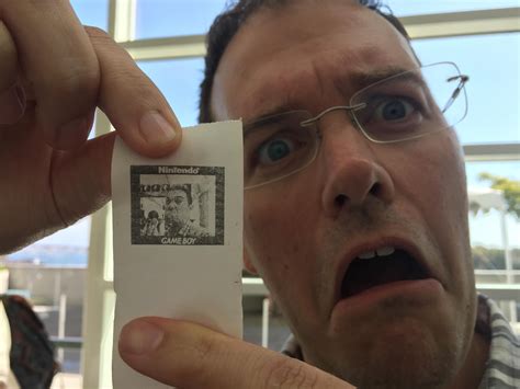 James Rolfe with a Game Boy Camera Print : gaming