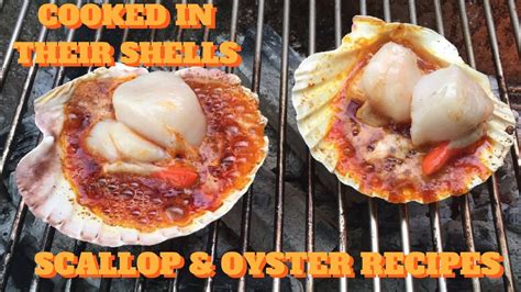 Cooked In Their Shells Scallop And Oyster Recipes Youtube