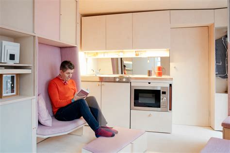 Londons Smallest House Uses Flexible Plywood Furniture To Maximize Space