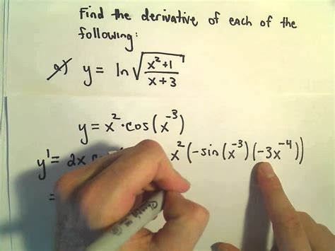 More Complicated Derivative Problems Ex 2 Youtube