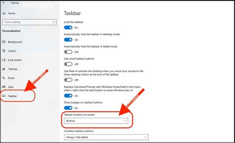 How To Change Taskbar Location On Screen In Windows 10