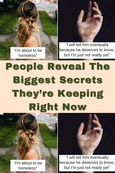 People Reveal The Biggest Secrets Theyre Keeping Right Now The