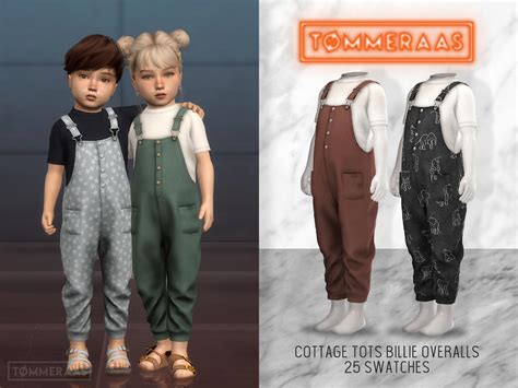 Sims 4 Cottage Tots Billie Overalls 20 Tmmeraas The Sims Book