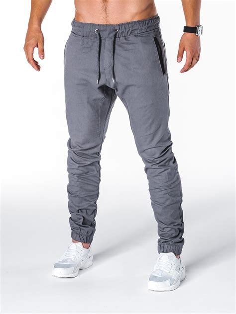 Mens Pants Joggers Grey P713 Modone Wholesale Clothing For Men