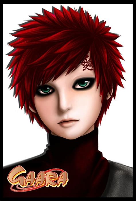 Gaara Self Portrait By Qudist On Deviantart Gaara Portrait Naruto