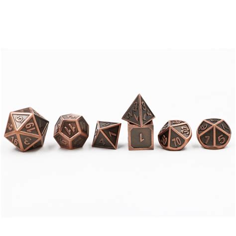 Dungeons And Dragons 7pcsset Creative Rpg Game Dice Dandd Metal Dice Dnd