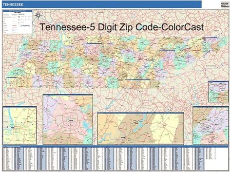 Tennessee Zip Code Map From
